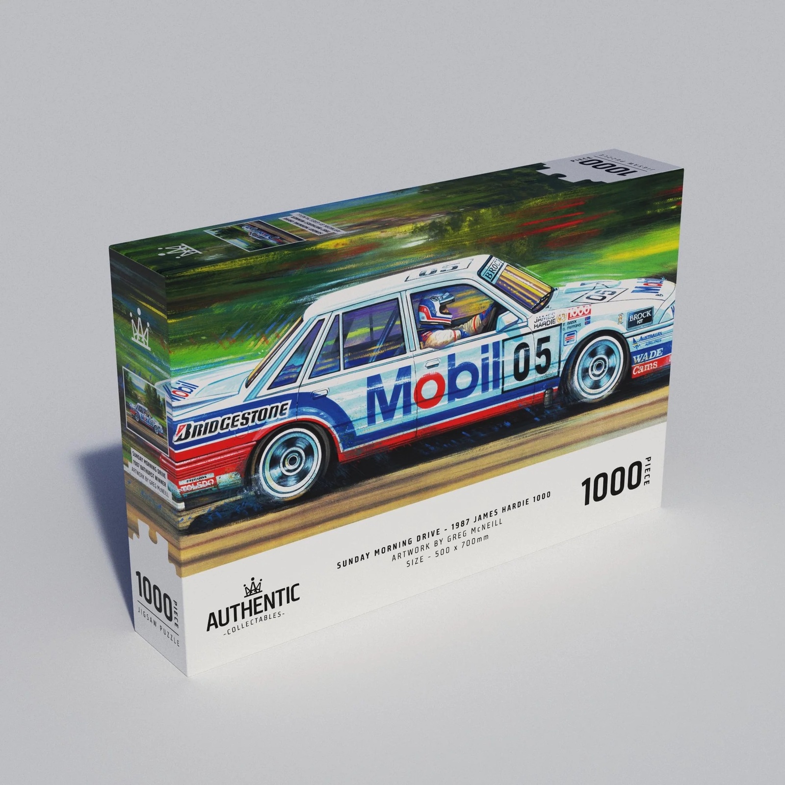 Authentic Collectables,Sunday Morning Drive Peter Brock 1987 Bathurst 1000 Piece Jigsaw Puzzle by Authentic Collectables