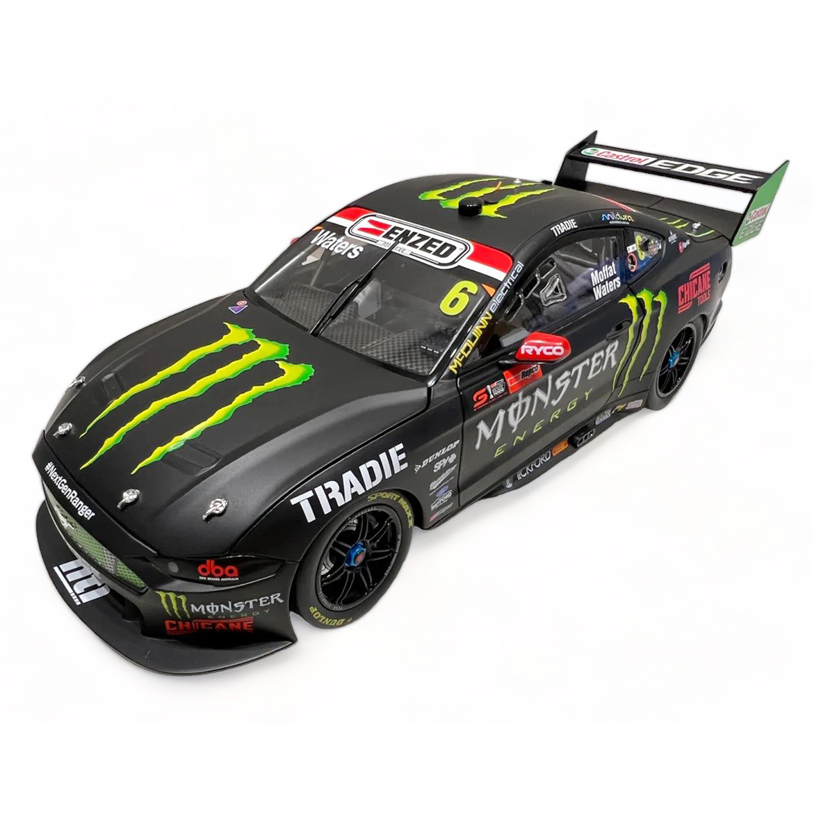 Authentic Collectables,1:18 Monster Energy #6 Ford Mustang 2nd 2021 Bathurst 1000 Supercars Cam Waters