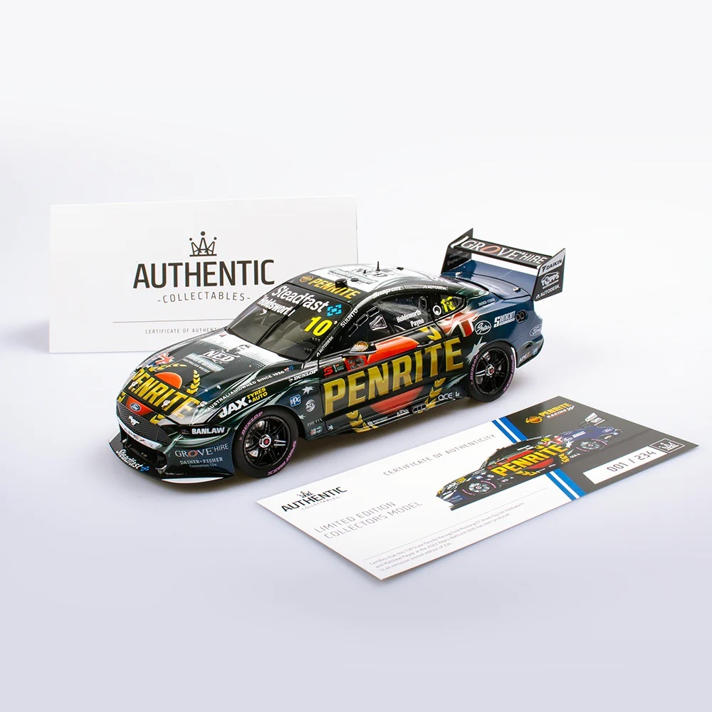 Authentic Collectables,1:18 Penrite Racing #10 Holdsworth/Payne Ford Mustang GT 2022 Bathurst 1000