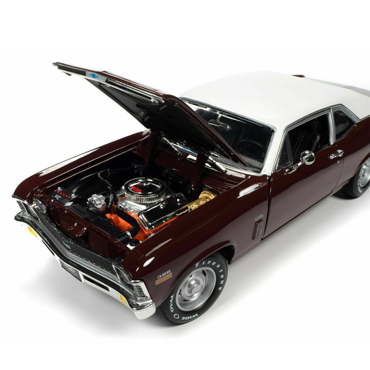 American Muscle,1:18 Scale 1970 Chevy Nova SS 396 MCACN Auto World American Muscle