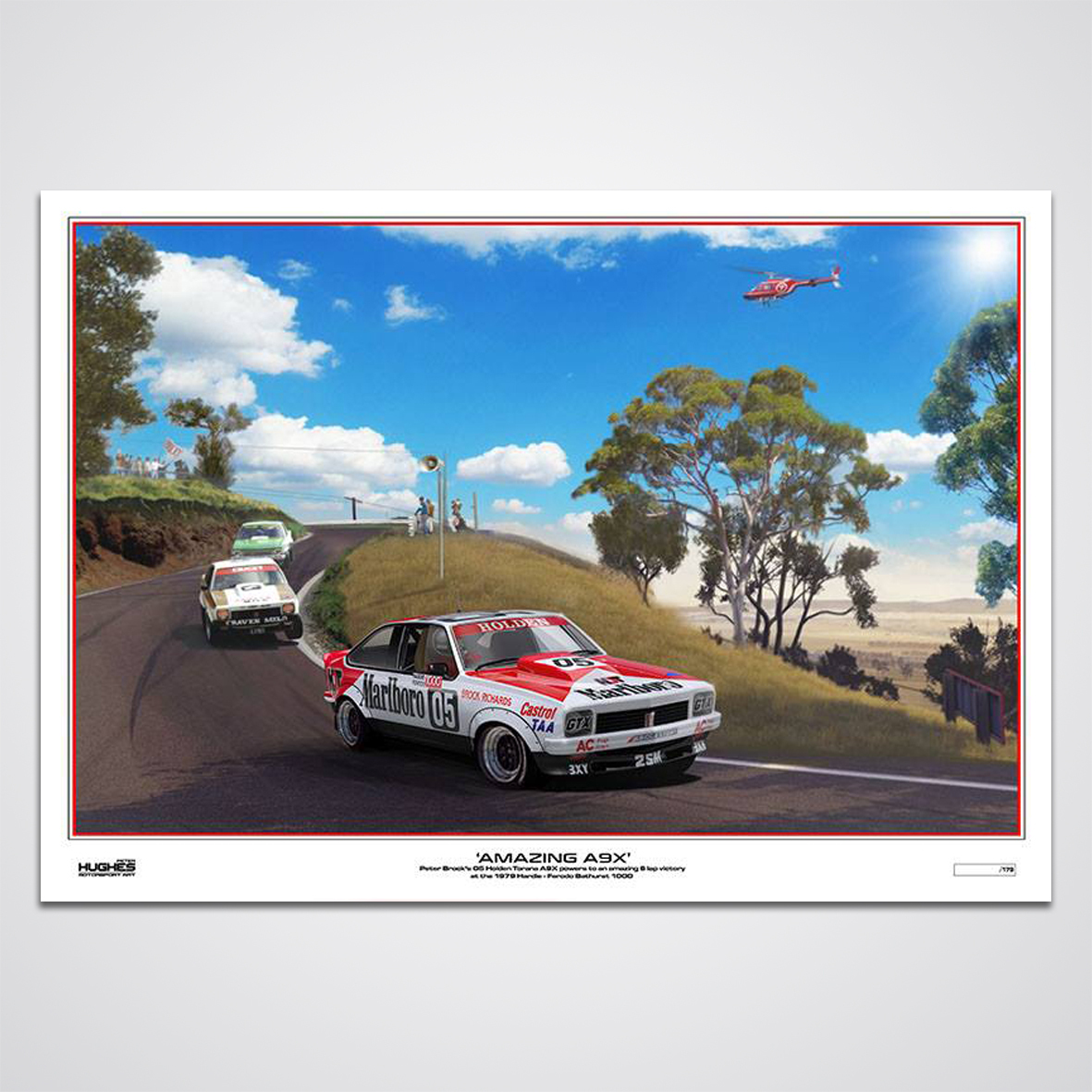 Peter Brock 1979 Bathurst 1000 Winner A9X HDT Holden Print Poster Peter