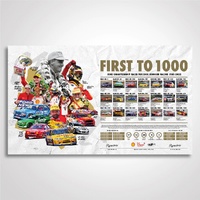 First To 1000: Dick Johnson Racing 1981-2022 Supercars Signed Print Poster