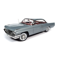 1:18 Scale 1961 Pontiac Catalina Richmond Gray Auto World American Muscle