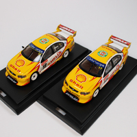 2 x 1:64 Scale Dick Johnson Racing &#39;03 Ford BA Falcon XR8 Biante Minicars