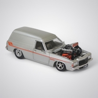 1:24 Scale Silver Holden HZ Panel Van Supercharged by DDA Collectibles