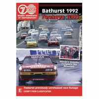 Bathurst 1992 Tooheys 1000 Full Race Double DVD