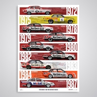 Peter Brock Nine Time Bathurst Winner Limited Edition Print by Peter Hughes