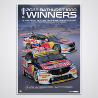 2022 Repco Bathurst 1000 Winner Shane van Gisbergen Holden Print Poster