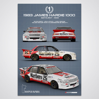 1983 James Hardie 1000 Winner Technica Series Peter Brock Limited Edition Print