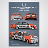 1984 James Hardie 1000 Winner &quot;Technica Series&quot; - Limited Edition Print