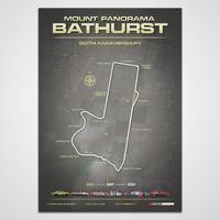 Bathurst &quot;60th Anniversary&quot; Mount Panorama Circuit HOLDEN Edition Collectors Print