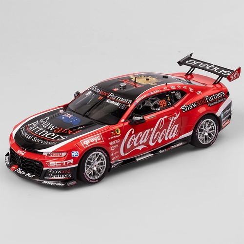 Authentic Collectables,1:18 Coca-Cola Racing By Erebus #99 Chevrolet Camaro ZL1 2023 Bathurst 1000 Pole Position 