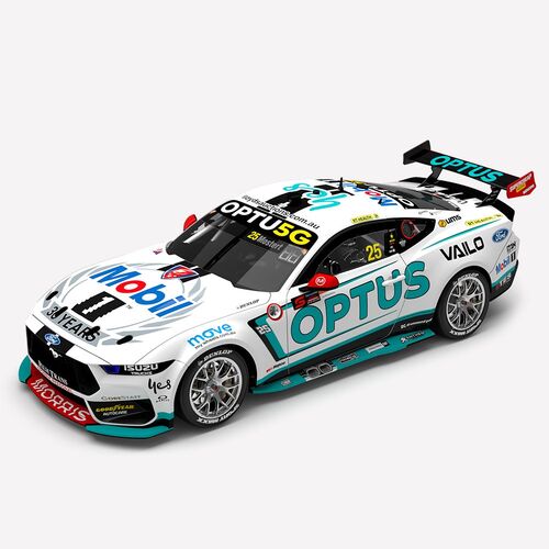 Authentic Collectables,1:18 Scale Mobil 1 Optus Racing #25 Mostert Ford Mustang GT 2023 Supercars Championship