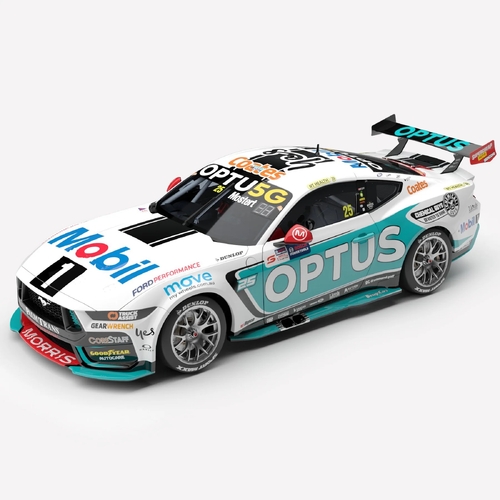 Authentic Collectables,1:18 Mobil 1 Optus Racing #25 Ford Mustang GT 2024 Perth SuperSprint (First Ford Win for WAU)