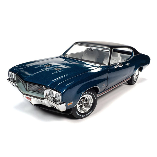 American Muscle,1:18 Scale 1970 Buick GS 455 Stage 1 Diplomat Blue Auto World American Muscle