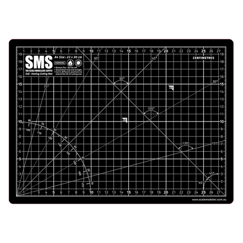 SMS Paints,Cutting Mat A4 - BLACK