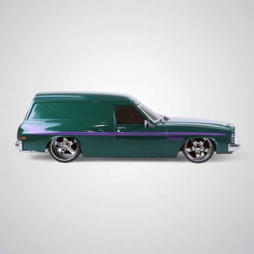 1:24 Scale Light Up Holden HJ Panel Van Green with Purple Stripes Spectra Rides by DDA Collectibles