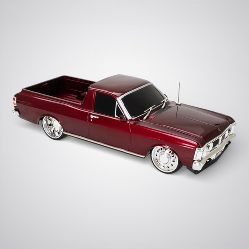 1:24 Scale Light Up Candy Red Custom Ford XY Falcon Ute Spectra Rides by DDA Collectibles