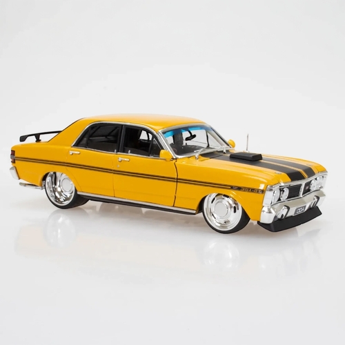 1:24 Scale Yellow Ford Falcon XY GTHO Custom Sfragismeno Model Car by DDA Collectibles
