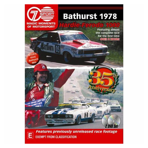 Magic Moments of Motorsport,Bathurst 1978 Hardie-Ferodo 1000 Double DVD
