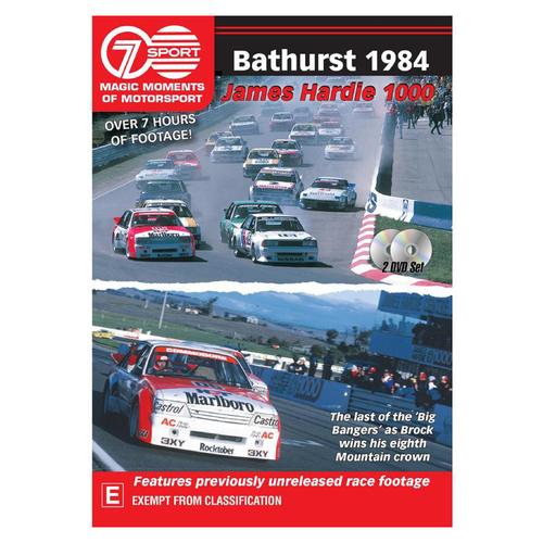 Magic Moments of Motorsport,Bathurst 1984 James Hardie 1000 Double DVD