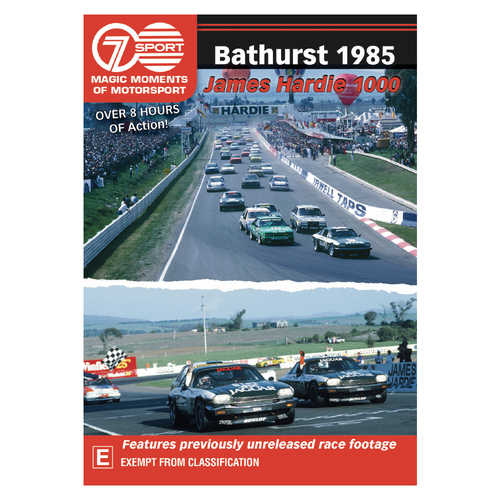 Magic Moments of Motorsport,Bathurst 1985 James Hardie 1000 Full Race Double DVD