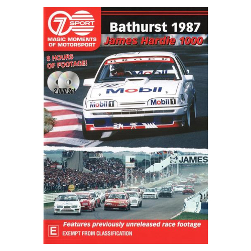 Magic Moments of Motorsport,Bathurst 1987 James Hardie 1000 Full Race Double DVD