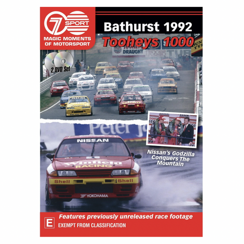 Magic Moments of Motorsport,Bathurst 1992 Tooheys 1000 Full Race Double DVD