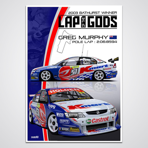 Peter Hughes Motorsport,Greg Murphy's Lap of the Gods Bathurst 2003 Limited Edition Print