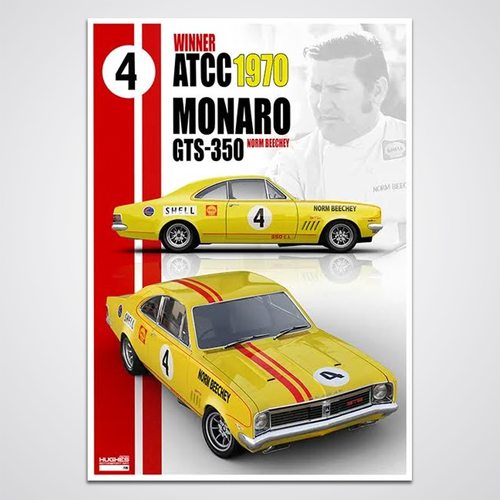 Peter Hughes Motorsport,Norm Beechey 1970 ATCC Winner - Limited Edition Print