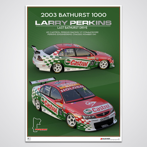 Peter Hughes Motorsport,2003 Larry Perkins Last Bathurst Drive - Limited Edition Print