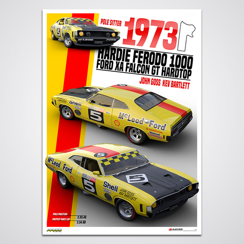 Peter Hughes Motorsport,1973 Hardie-Ferodo 1000 Pole Position - Limited Edition Print