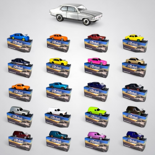 1:64 OZ Wheels Redbellies Complete Holden Set 21 Cars Including Raw FSD Chase (Clutch 1)