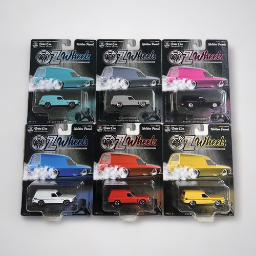 DDA Collectibles,1:64 Scale Holden Sandman Panel Van Full Set Series 1 limited edition by OZ Wheels