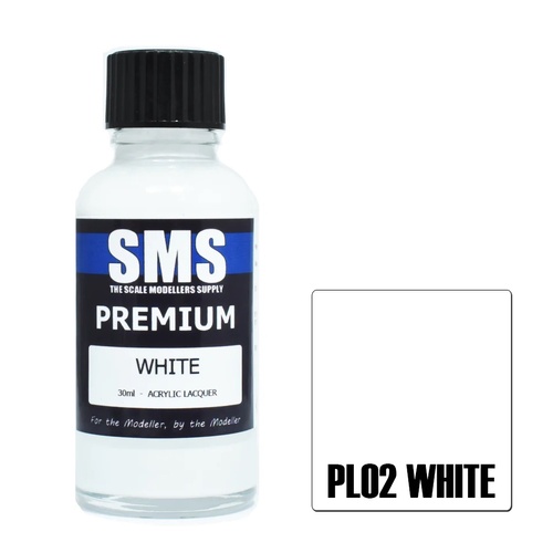 SMS Paints,PL02 Premium WHITE 30ml