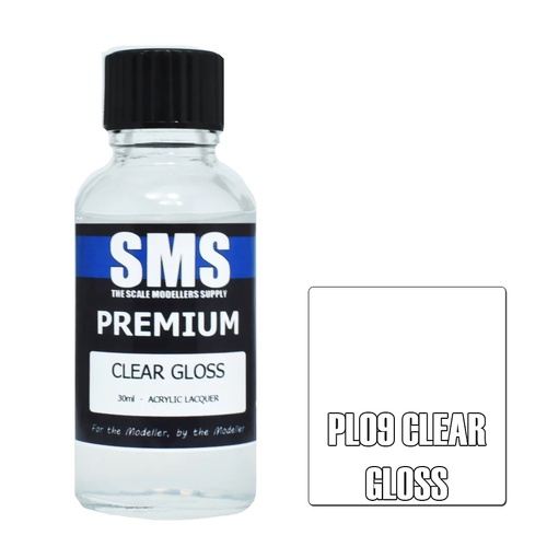 PL09 Premium CLEAR GLOSS 30ml by SMS Paints