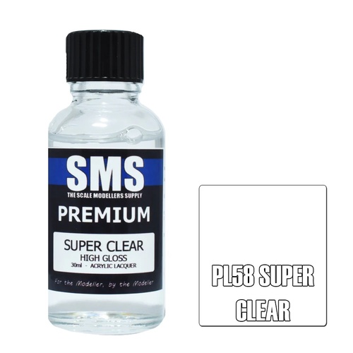 SMS Paints,PL58 Premium SUPER CLEAR (HIGH GLOSS) 30ml