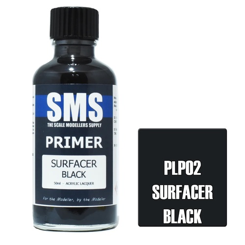 SMS Paints,PLP02 Primer SURFACER BLACK 50ml