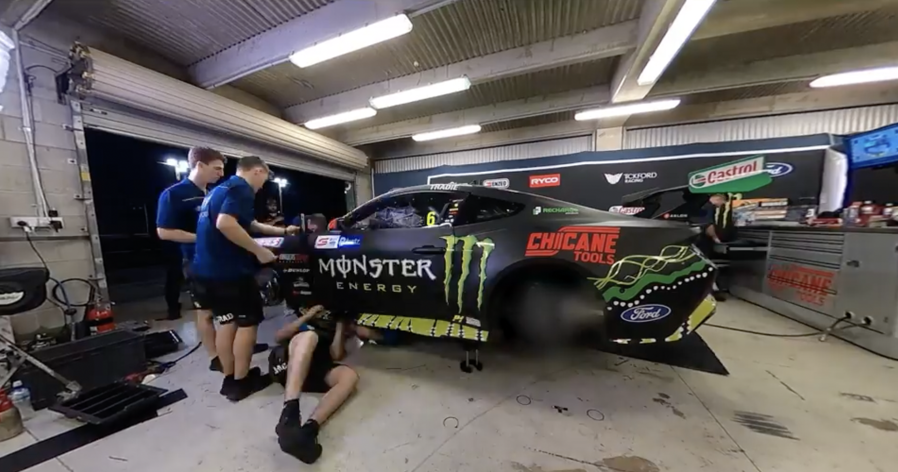 Waters Mustang ready after all-night rebuild