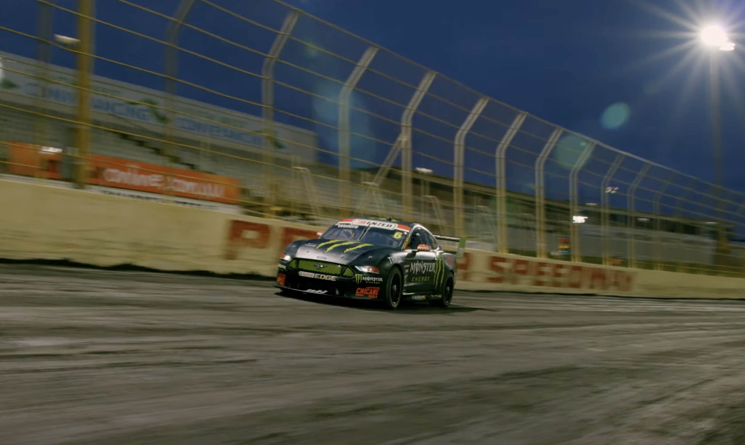 Supercar Goes Speedway with Cam Waters #6 Monster Energy Mustang