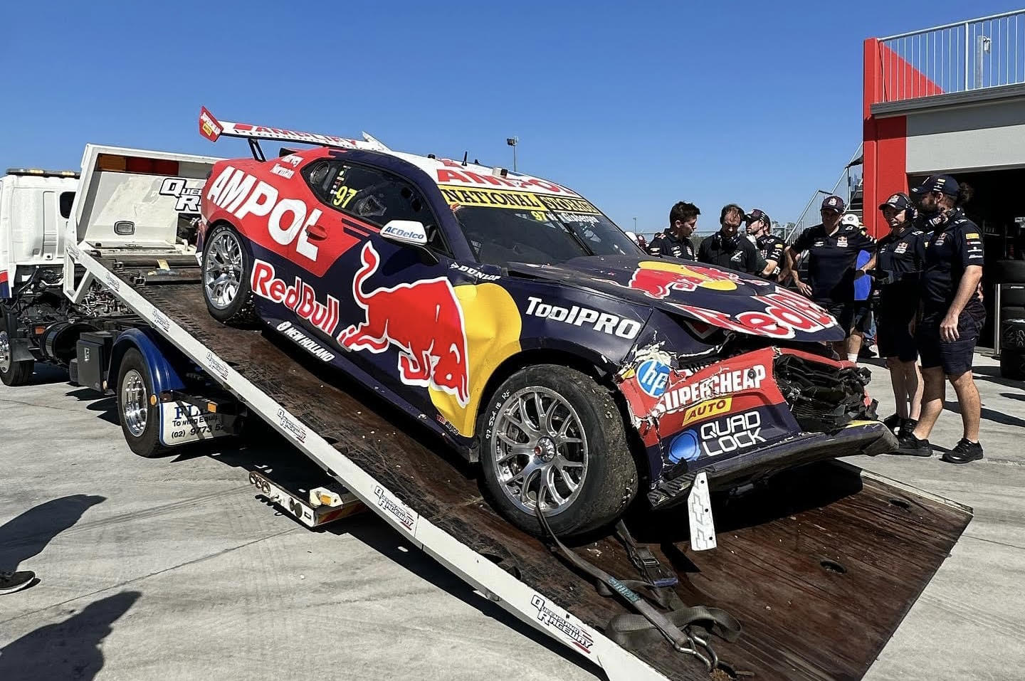 Huge testing crash for van Gisbergen
